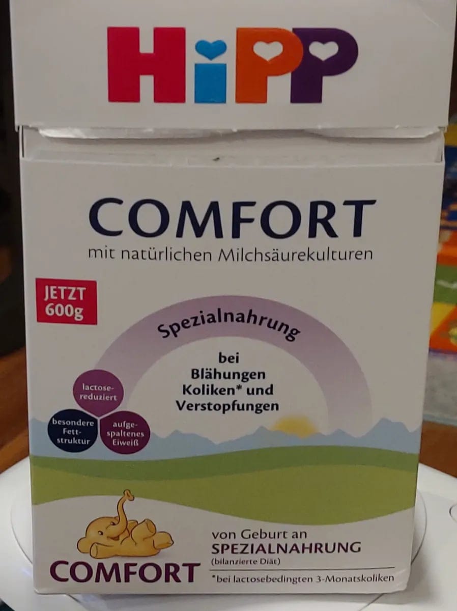 Customer photo review of HiPP German ALL Stages Comfort Baby Formula 600g