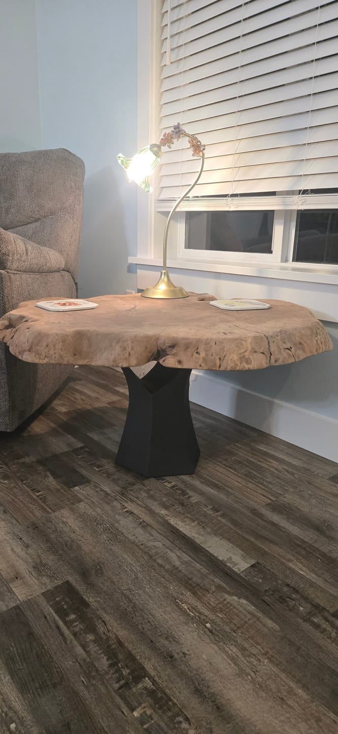 Customer photo review of Coffee Table Base 106S Namu 16.1" H Modern Furniture for Round Table Top