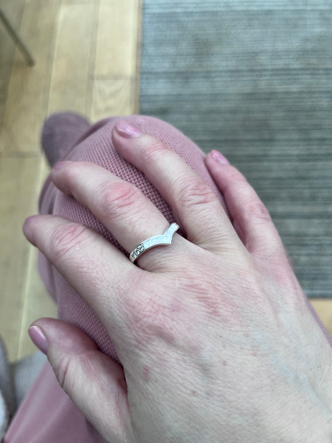 Customer photo review of Wishbone Ring