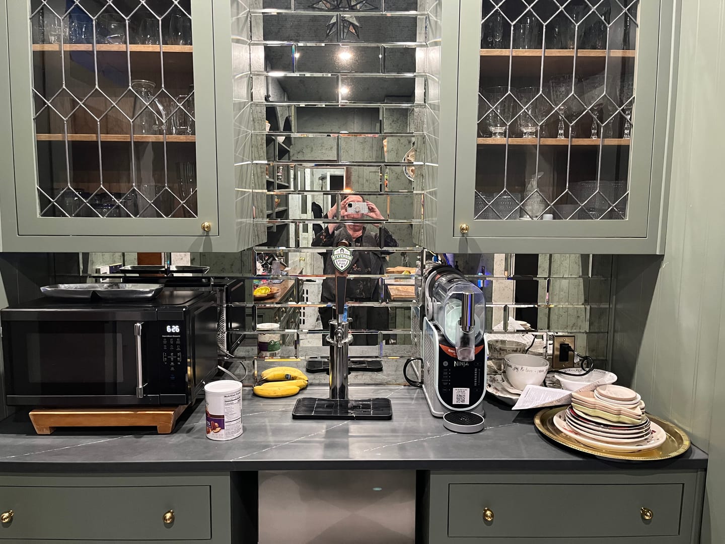 Customer photo review of Serene Cabinet Pulls - Unlacquered Brass Polished
