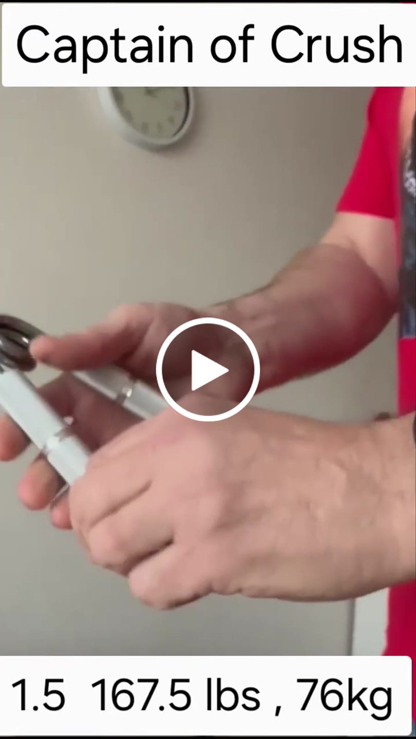Customer video review of Captains of Crush Hand Grippers
