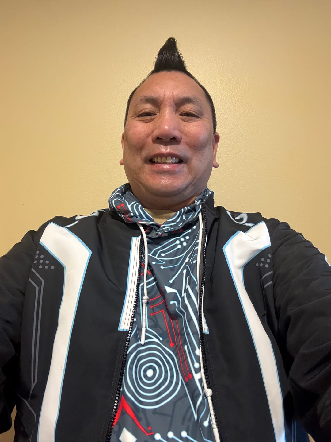 Customer photo review of Disney's Tron "Greetings Programs" – Performance Hoodie