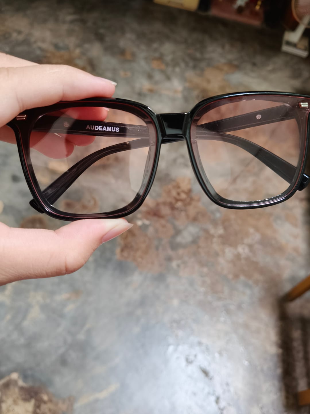 Customer photo review of Cleo Square Framed Sunglasses