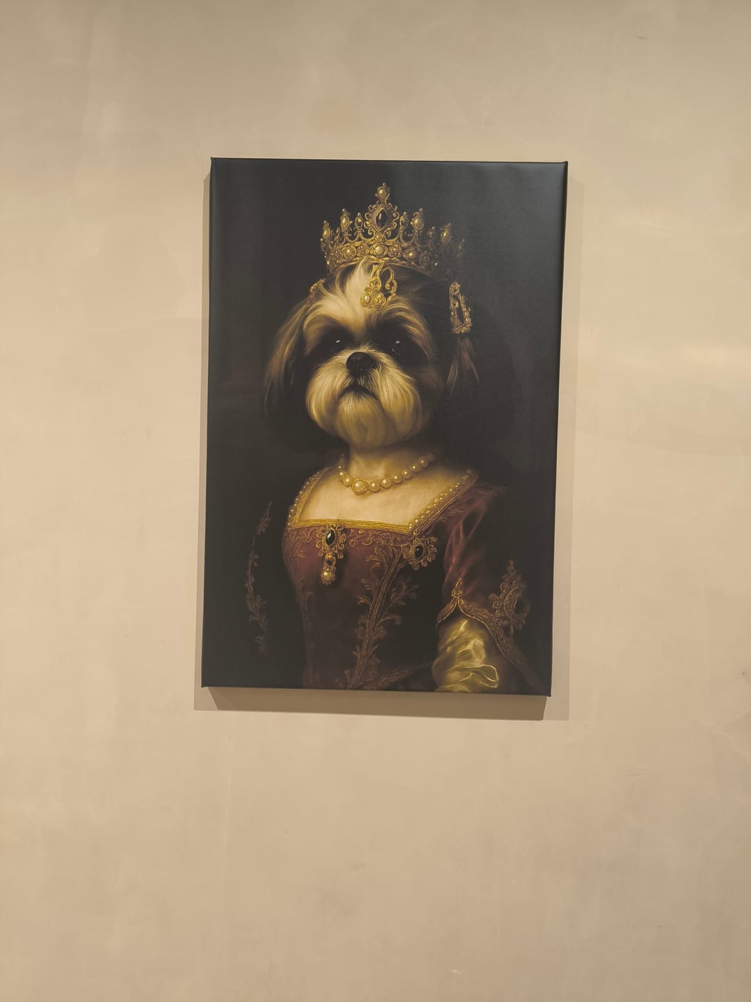 Customer photo review of Toile personnalisée - Portrait royal