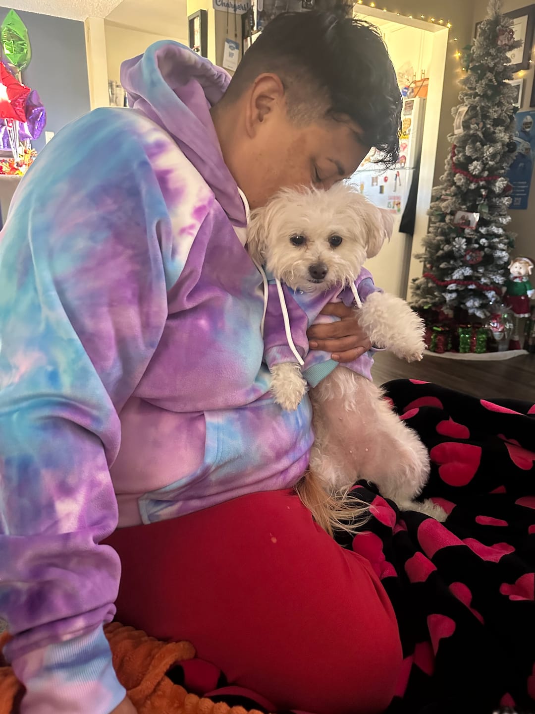 Customer photo review of Velvet Human Hoodie - 90s Retro