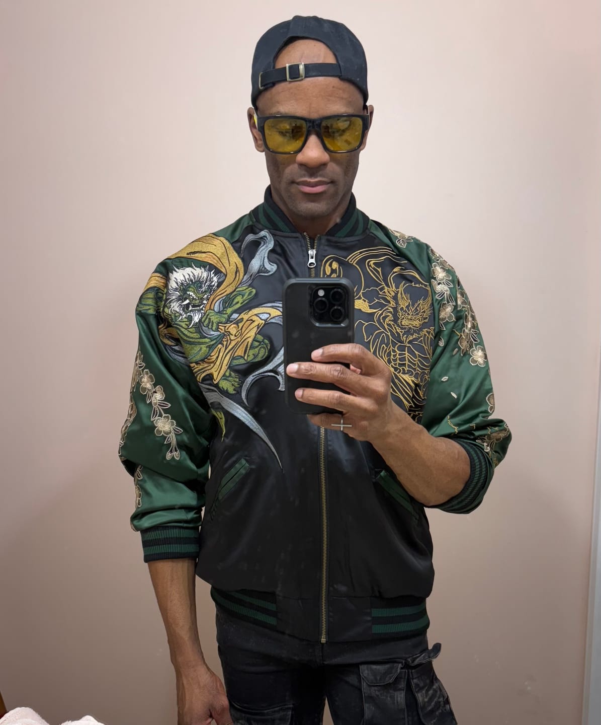 Customer photo review of Raijin & Fujin Sukajan Souvenir Jacket