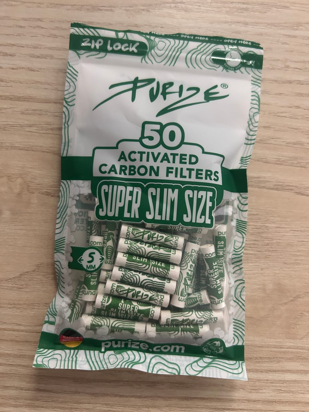 Customer photo review of Filtres Charbons PRZ Bag - Super Slim 5mm (x50)