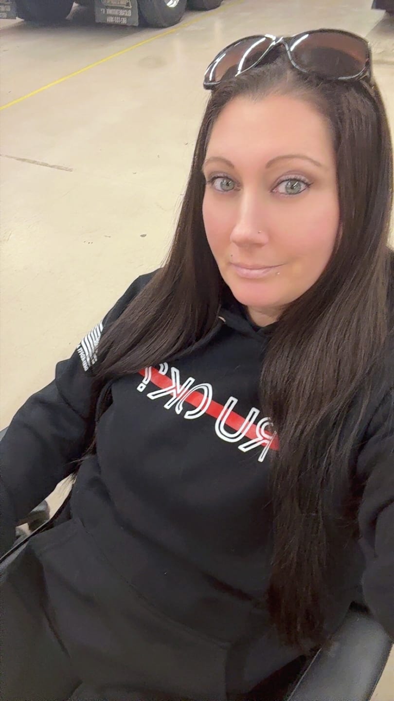 Customer photo review of Stigma Breaking Hoodie- Red Line