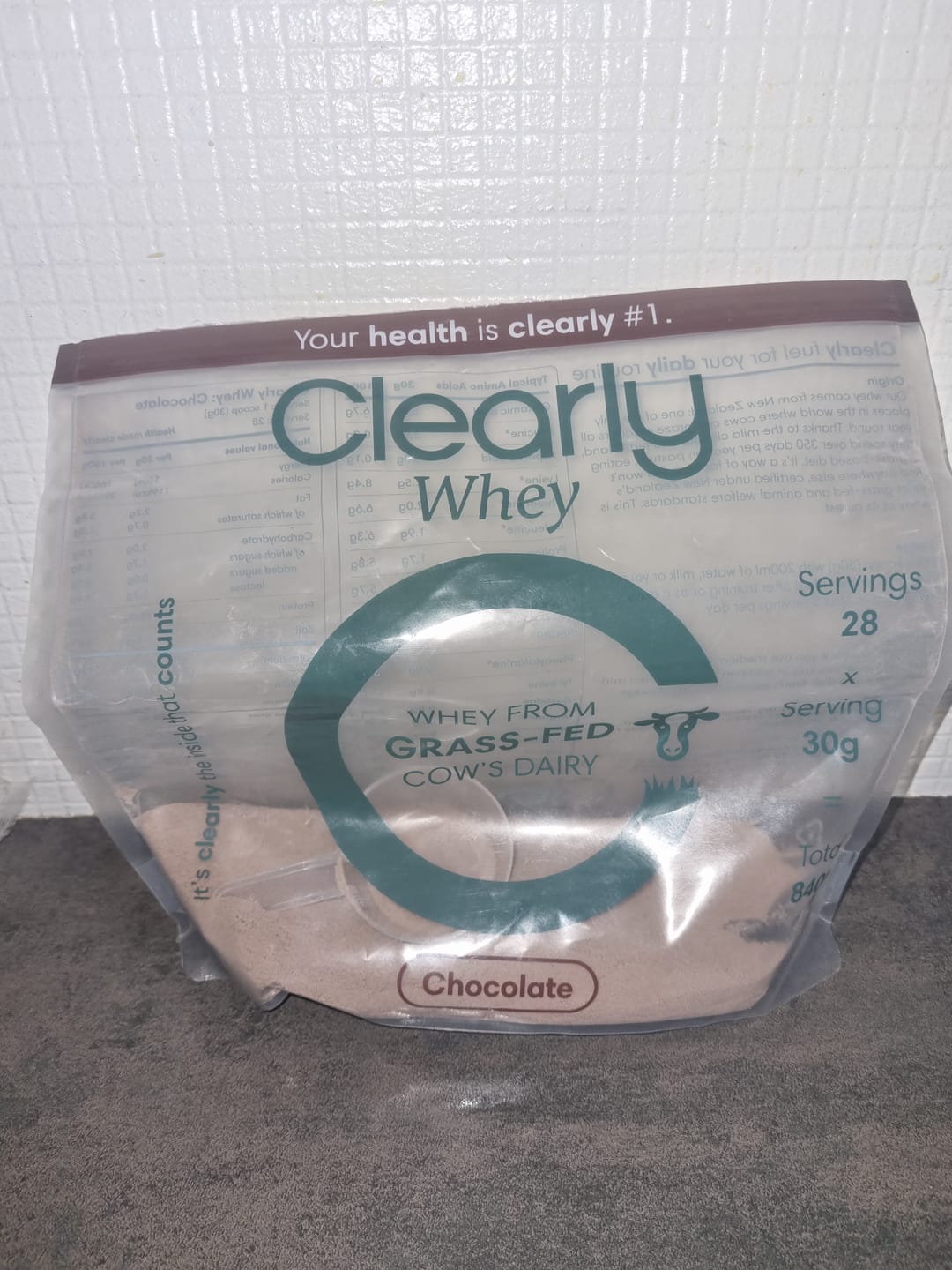 Customer photo review of Grass-fed Whey