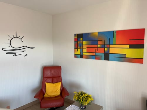 Customer photo review of Décoration Murale en Métal - Soleil (SUN.03)