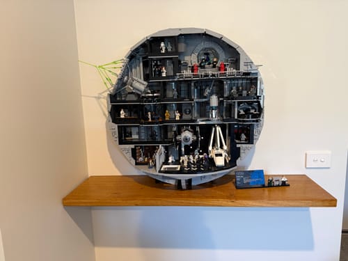 Customer photo review of Timber Floating Shelf