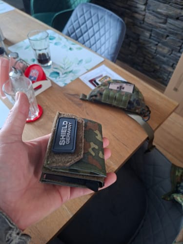 Customer photo review of Tactical Wallet Münzfach - 5-Farben Flecktarn