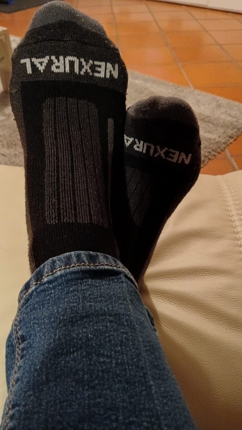 Customer photo review of Merino Wandersocken