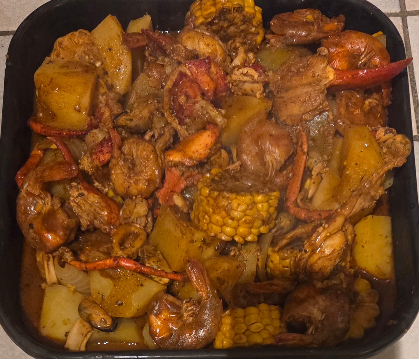 Customer photo review of Seafood Boil Bomb