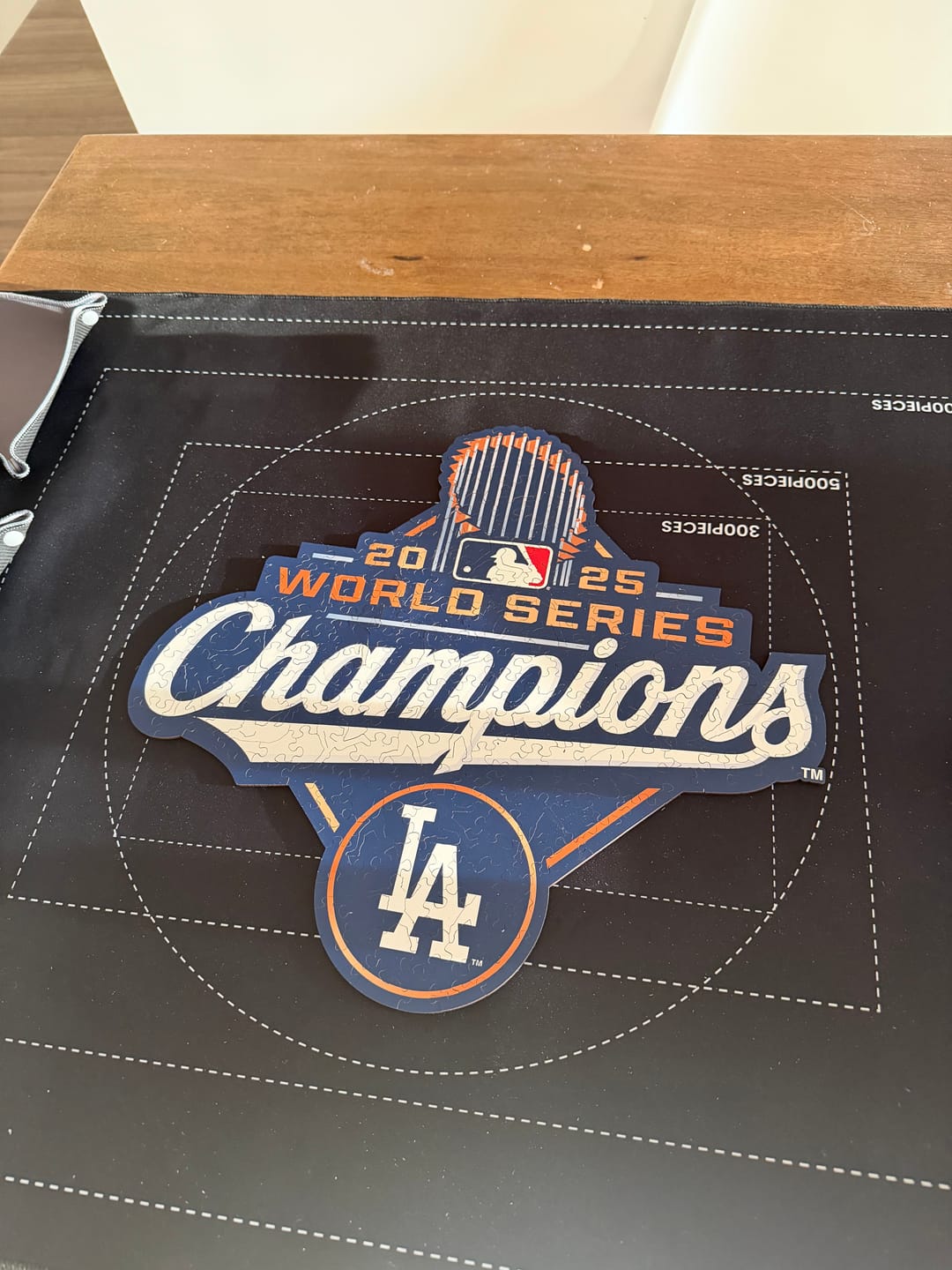 Customer photo review of Los Angeles Dodgers™ 2025 World Series - Wooden Puzzle
