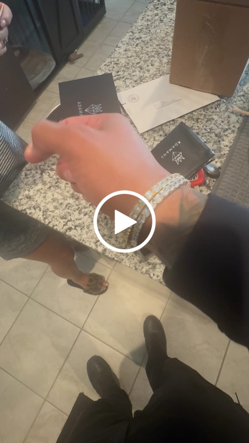 Customer video review of 5mm Moissanite Tennis Bracelet - 925 Silver - D Colour - VVS1