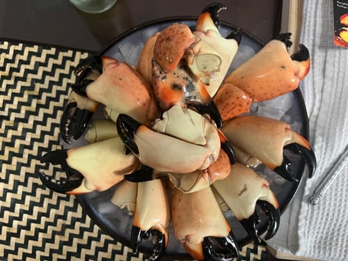 Customer photo review of Large Stone Crab Claws