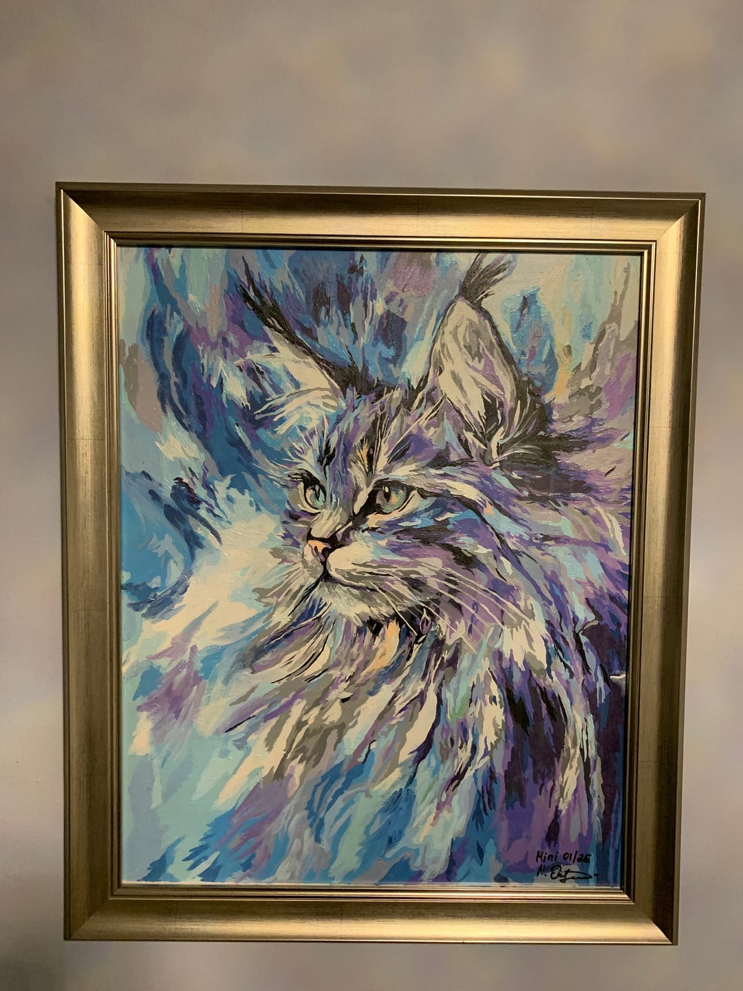 Customer photo review of Abstract Maine Coon
