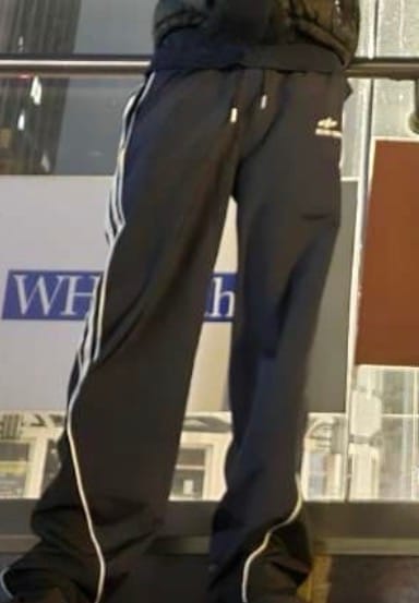Customer photo review of Aelfric Eden Contrast Side Baggy Track Pants