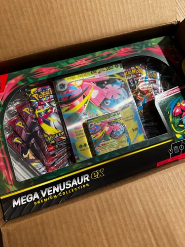Customer photo review of [MERRY XMAX] Pokemon Mega Venusaur ex Premium Collection (BUNDLE OF 6)