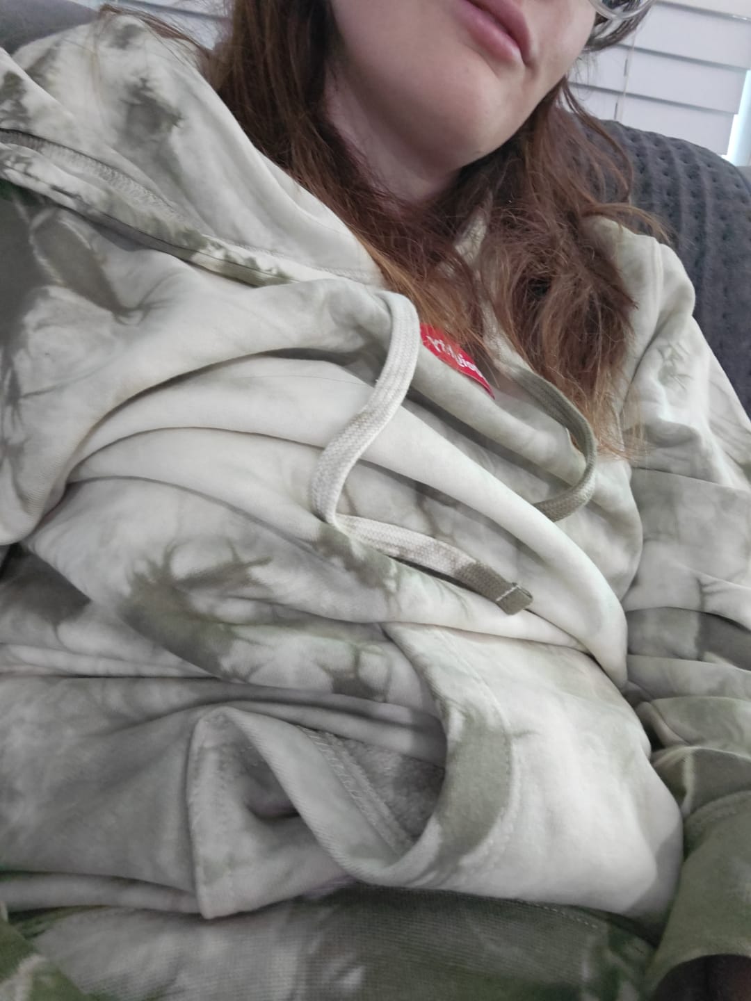 Customer photo review of 80Eighty® Tie Dye Olive Hoodie
