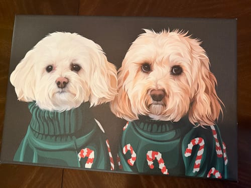 Customer photo review of Pet Art Canvas Wrap