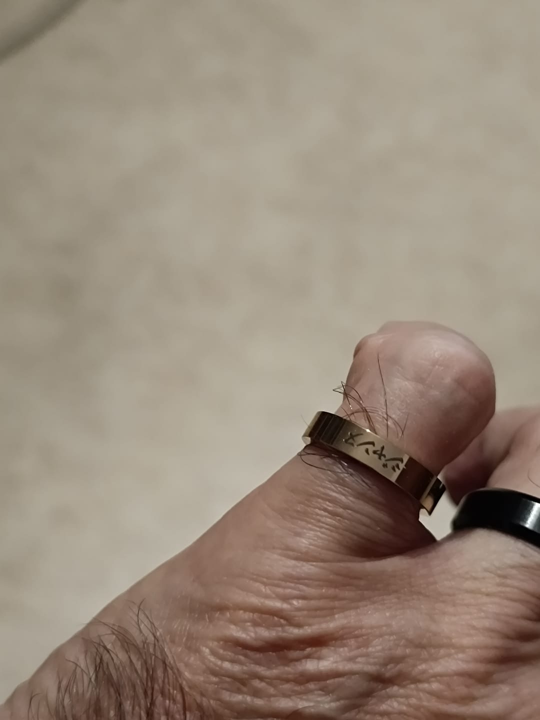 Customer photo review of Bague Japonaise Fine Personnalisée