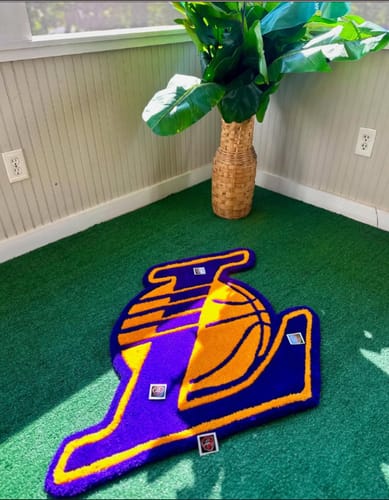 Customer photo review of Los Angeles Lakers™ Rug