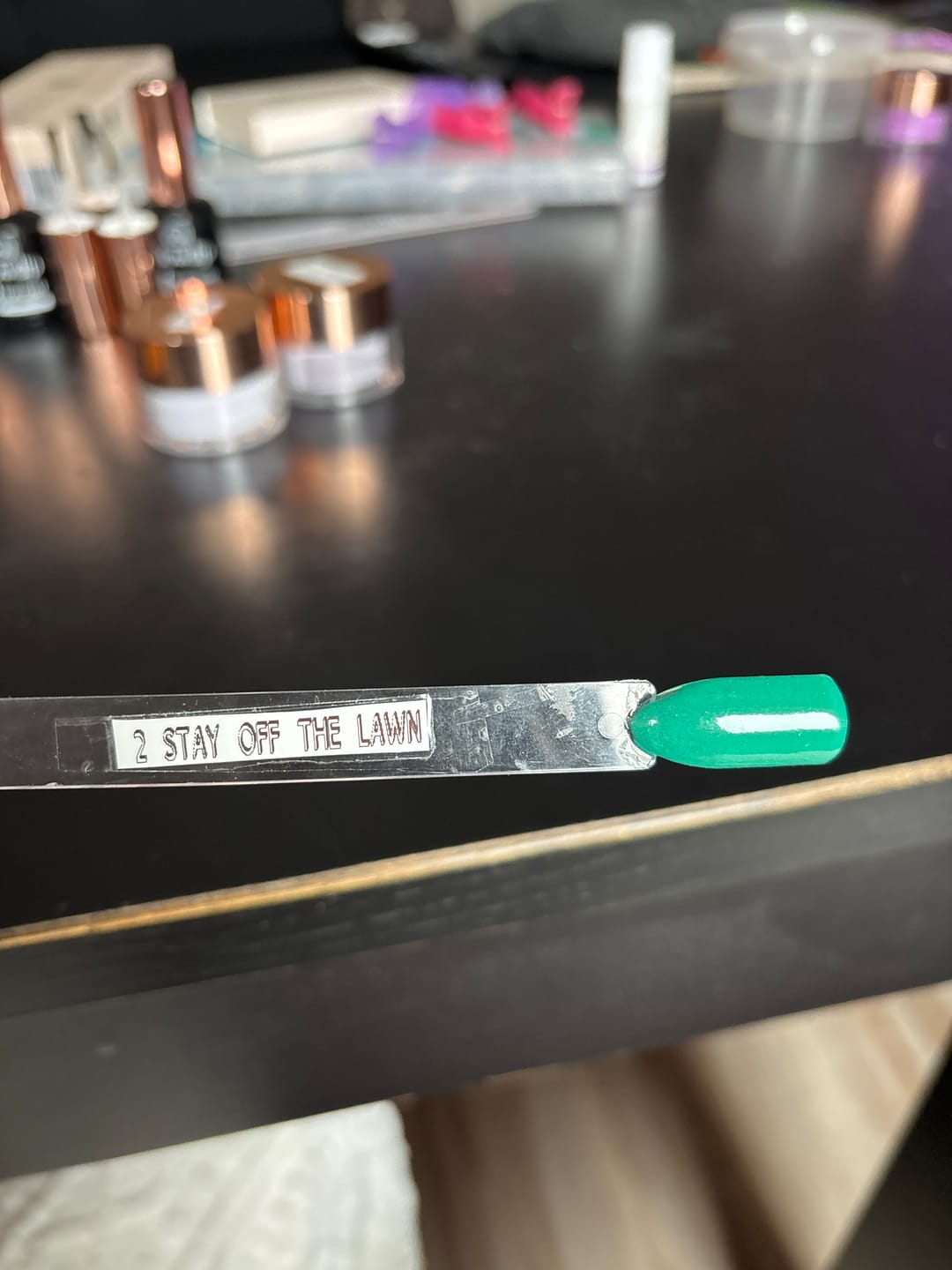 Customer photo review of Stay Off The Lawn Dipping Powder