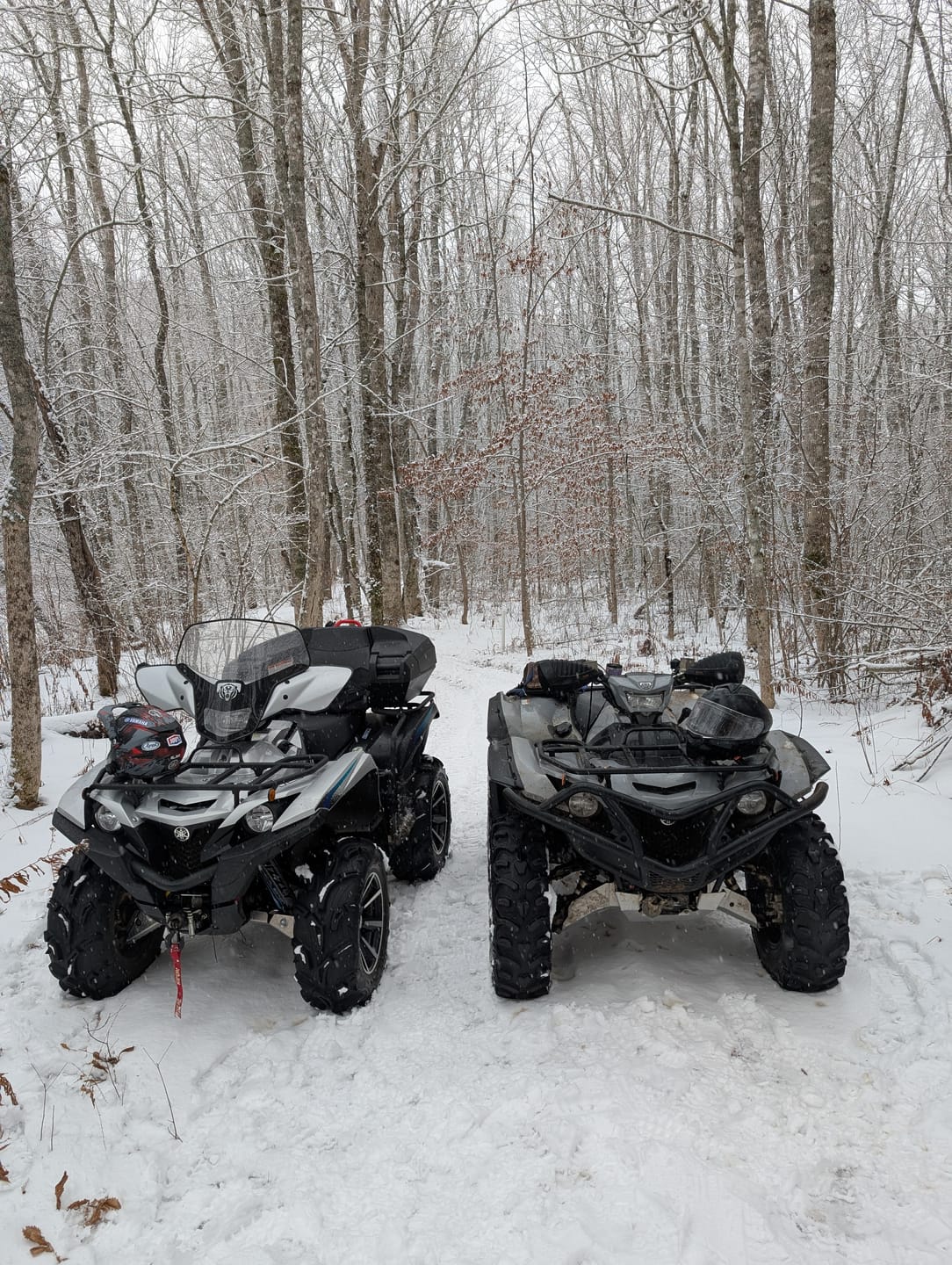 Customer photo review of Footwell Skid Plate Kit — Yamaha Grizzly 550/700 (2007+)