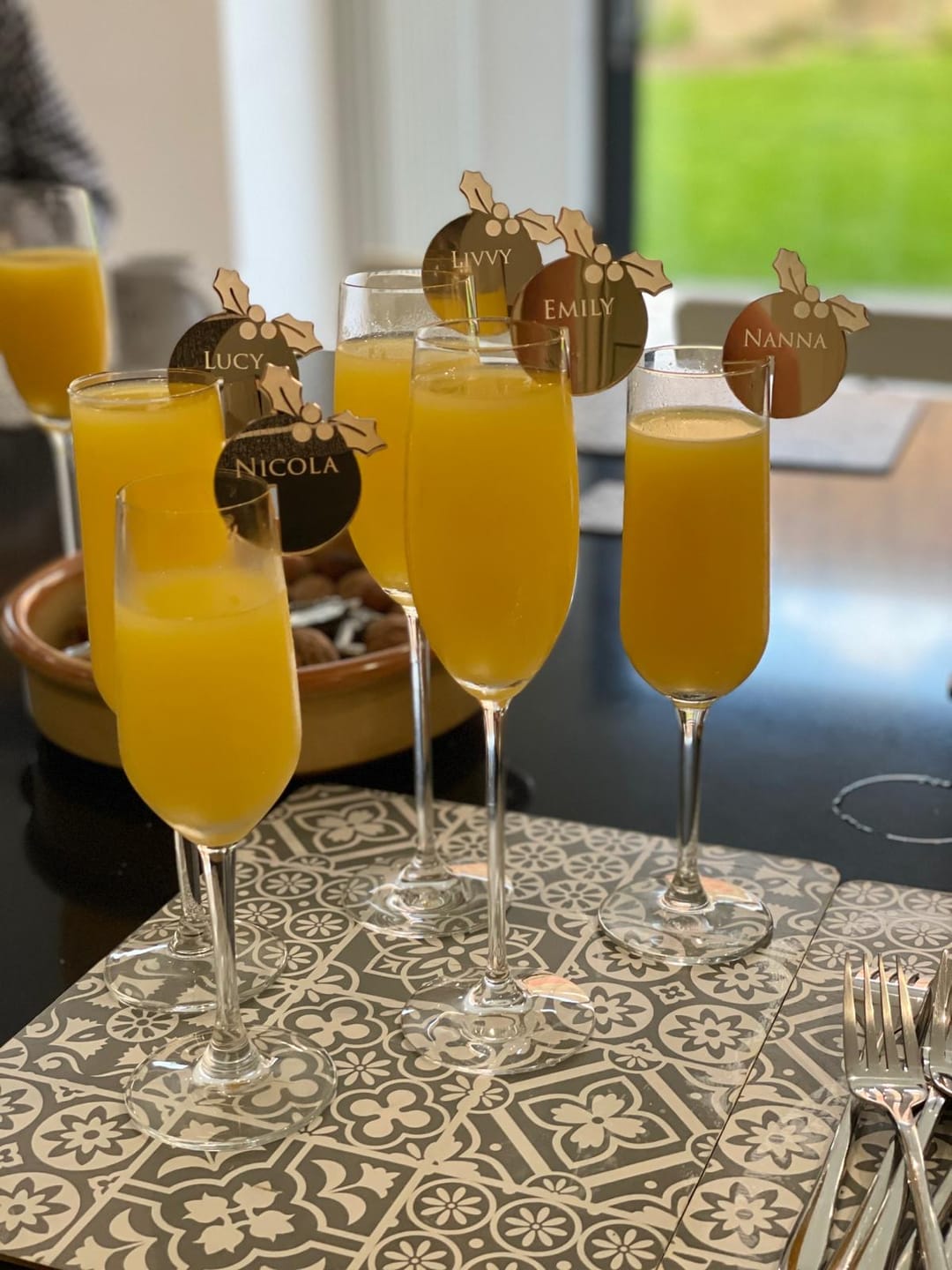 Customer photo review of Personalised Christmas Drink Charms