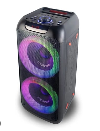 Customer photo review of Bocina Portatil Bluetooth Steelpro Nebula Negro Suspension De Aire