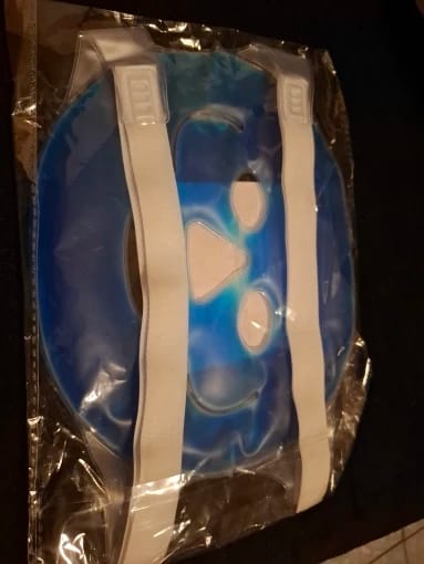 Customer photo review of Cooling Gel Mask Relief Ice Pack Reusable Hot And Cold Therapy
