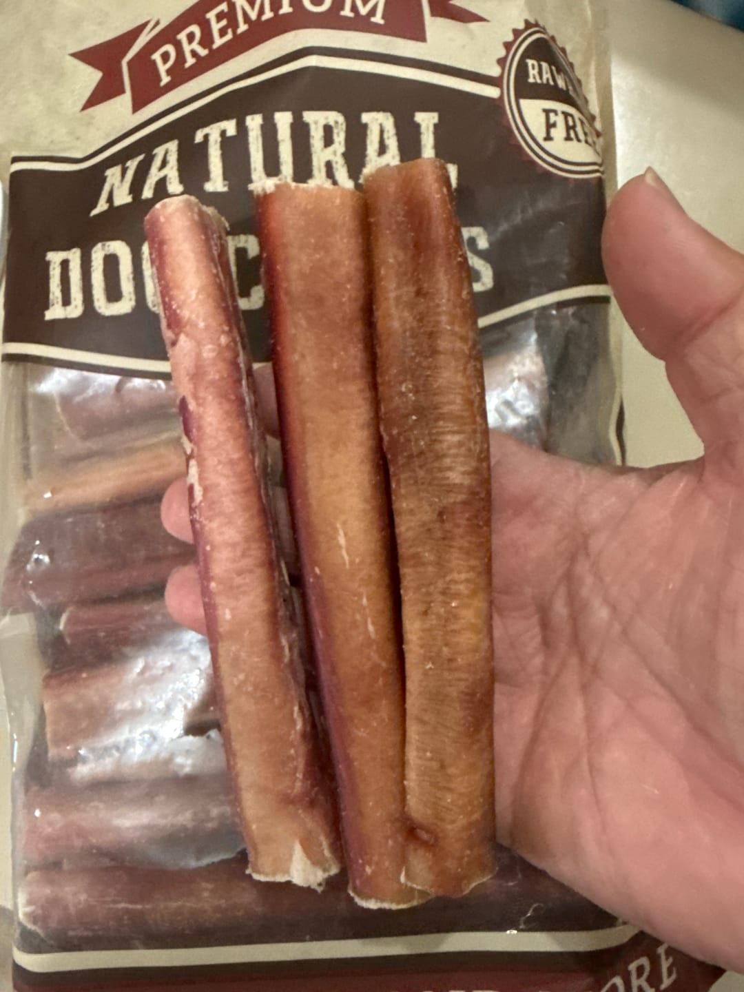 Customer photo review of 6 Inch Jumbo Bully Stick