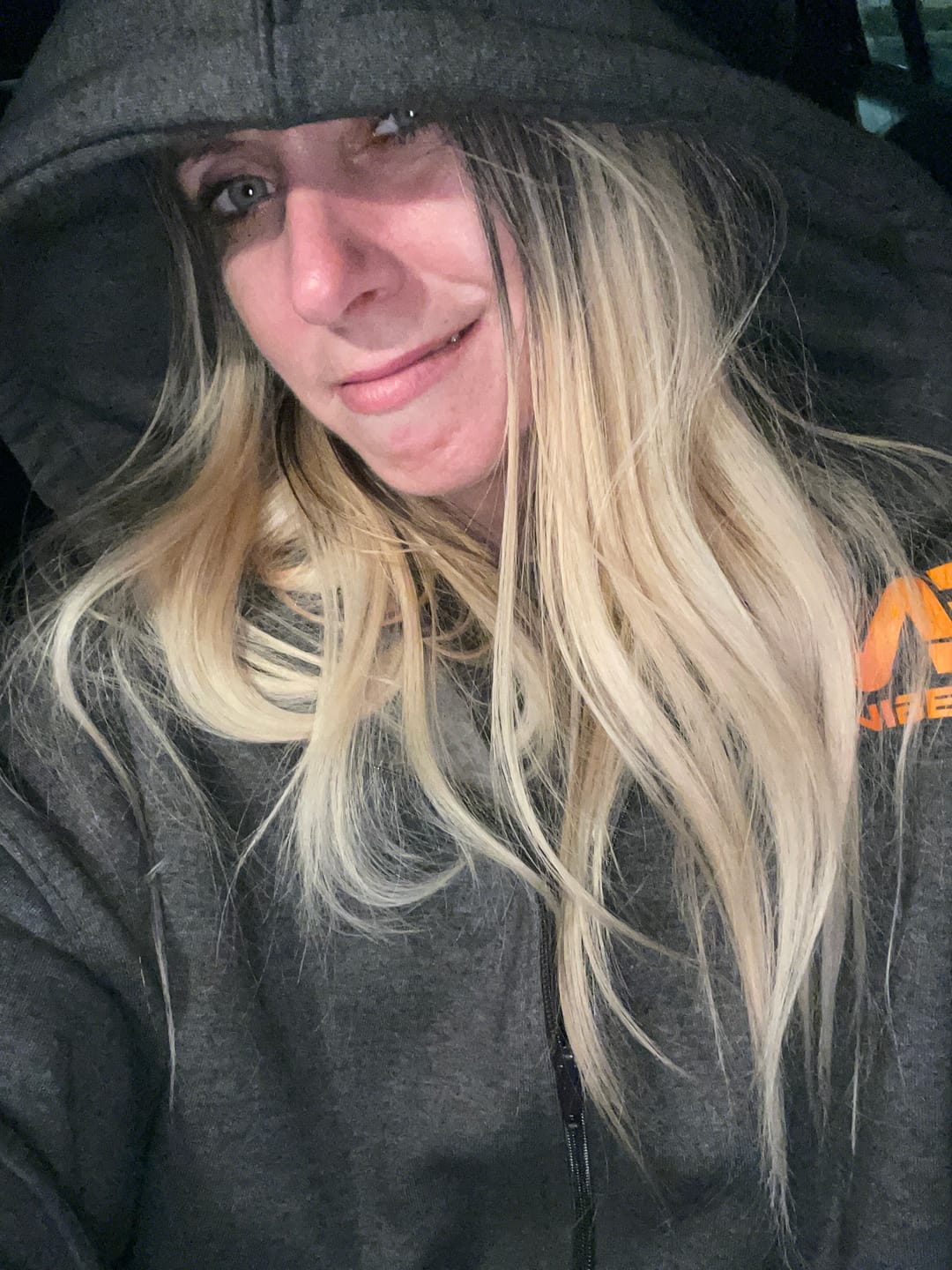 Customer photo review of Boyfriend Cropped Hoodie