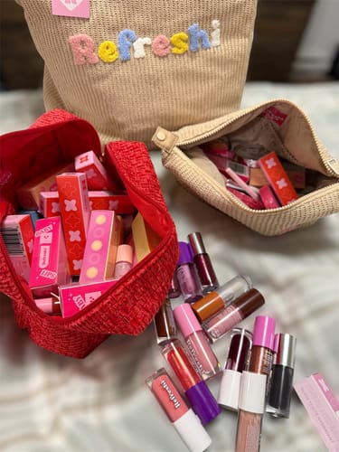 Customer photo review of Christmas Lip Gloss Trio Bundle
