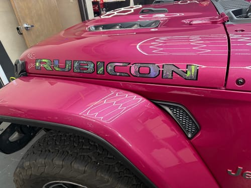 Customer photo review of Rubicon Hood Lettering Textured - Graffiti