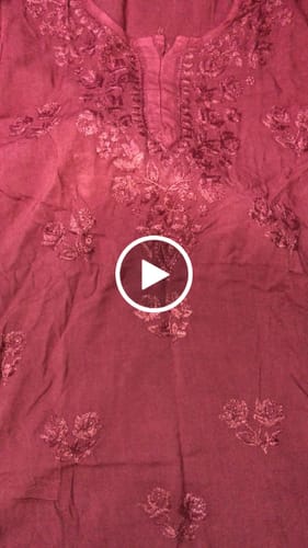Customer video review of Gul Rose Brown Ombre Short Rayon Kurta
