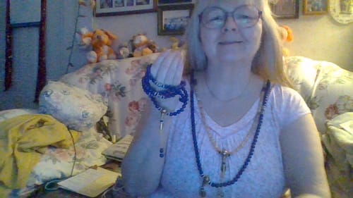 Customer photo review of 3 Lapis Lazuli Third Eye Malas