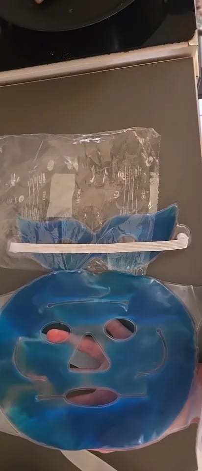 Customer photo review of Cooling Gel Mask Relief Ice Pack Reusable Hot And Cold Therapy