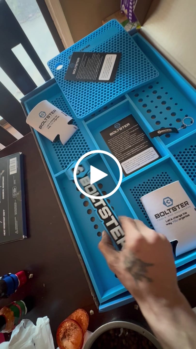 Customer video review of Boltster Top Box Tool Tray