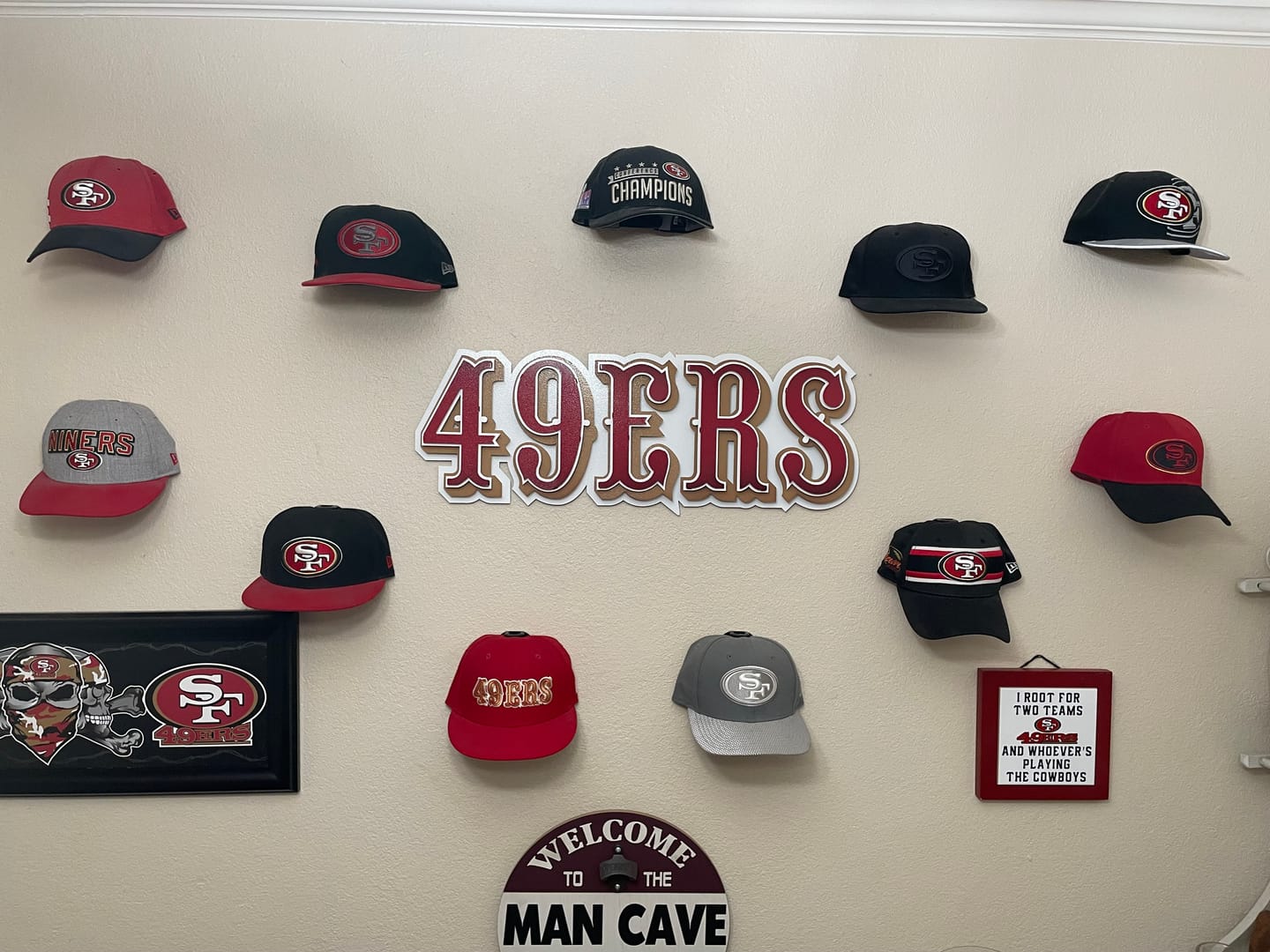 Customer photo review of San Francisco 49ers "1972-2004" 3D Vintage Metal Wall Art