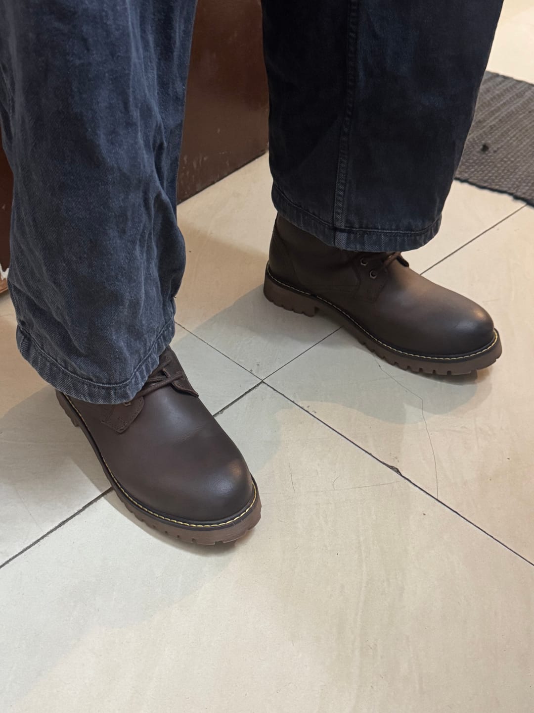 Customer photo review of boots derby rusty wrangler