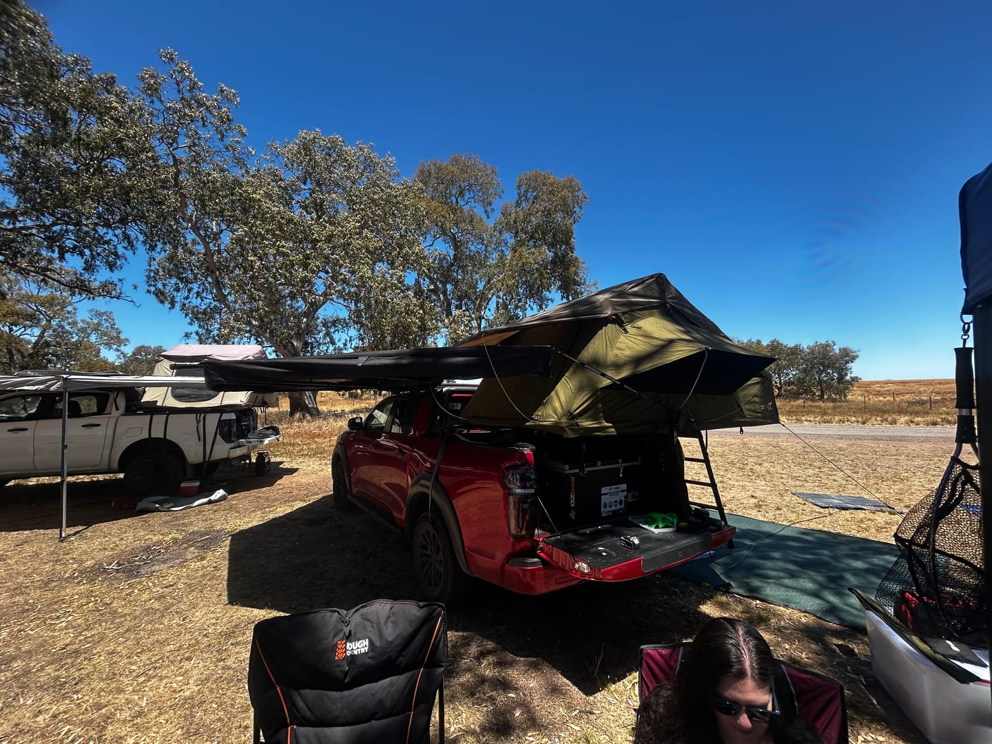Customer photo review of OPENROAD 180 Free Standing Awning