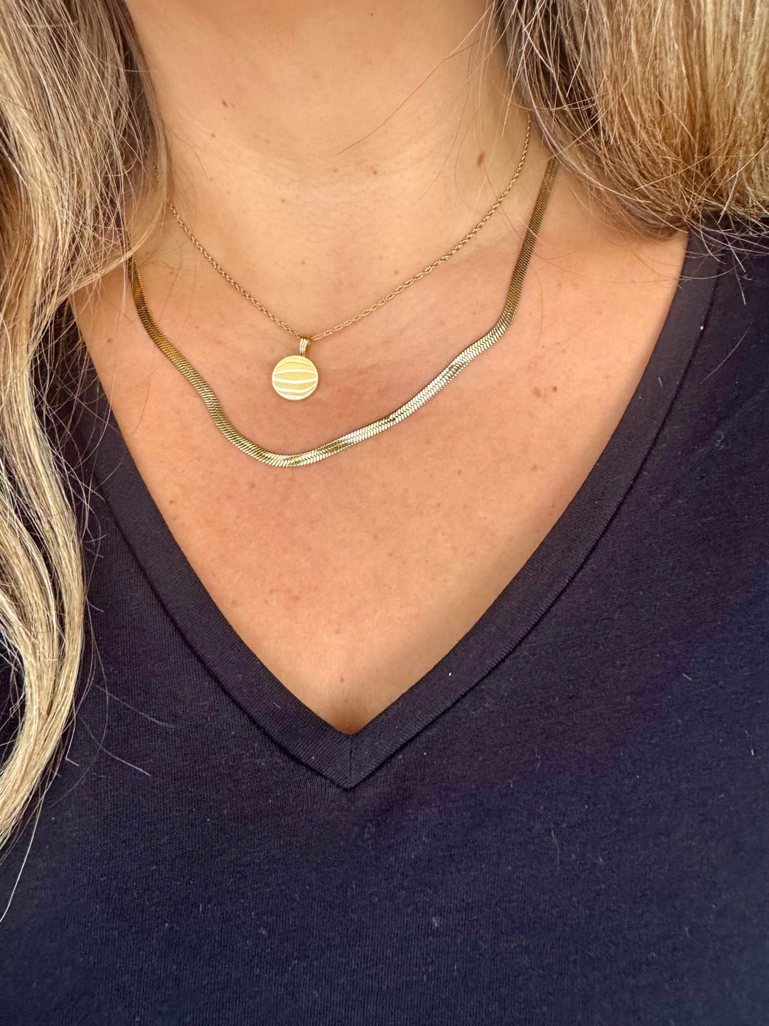 Customer photo review of Essentials Snake Chain Necklace