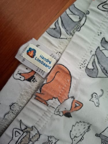 Customer photo review of Clothing Tag Buddies - Customise your own