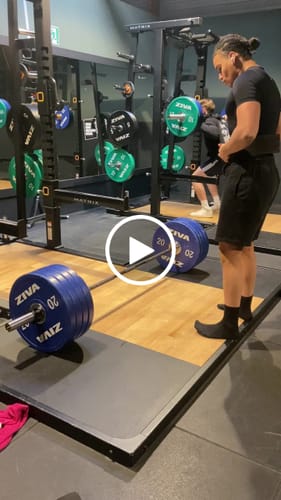 Customer video review of Black w/ Purple Stitching Lever Belt, 10mm - IPF Approved