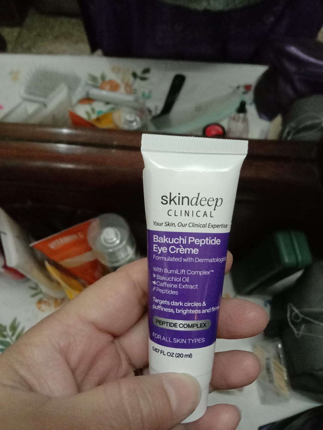 Customer photo review of Bakuchi Peptide Eye Crème
