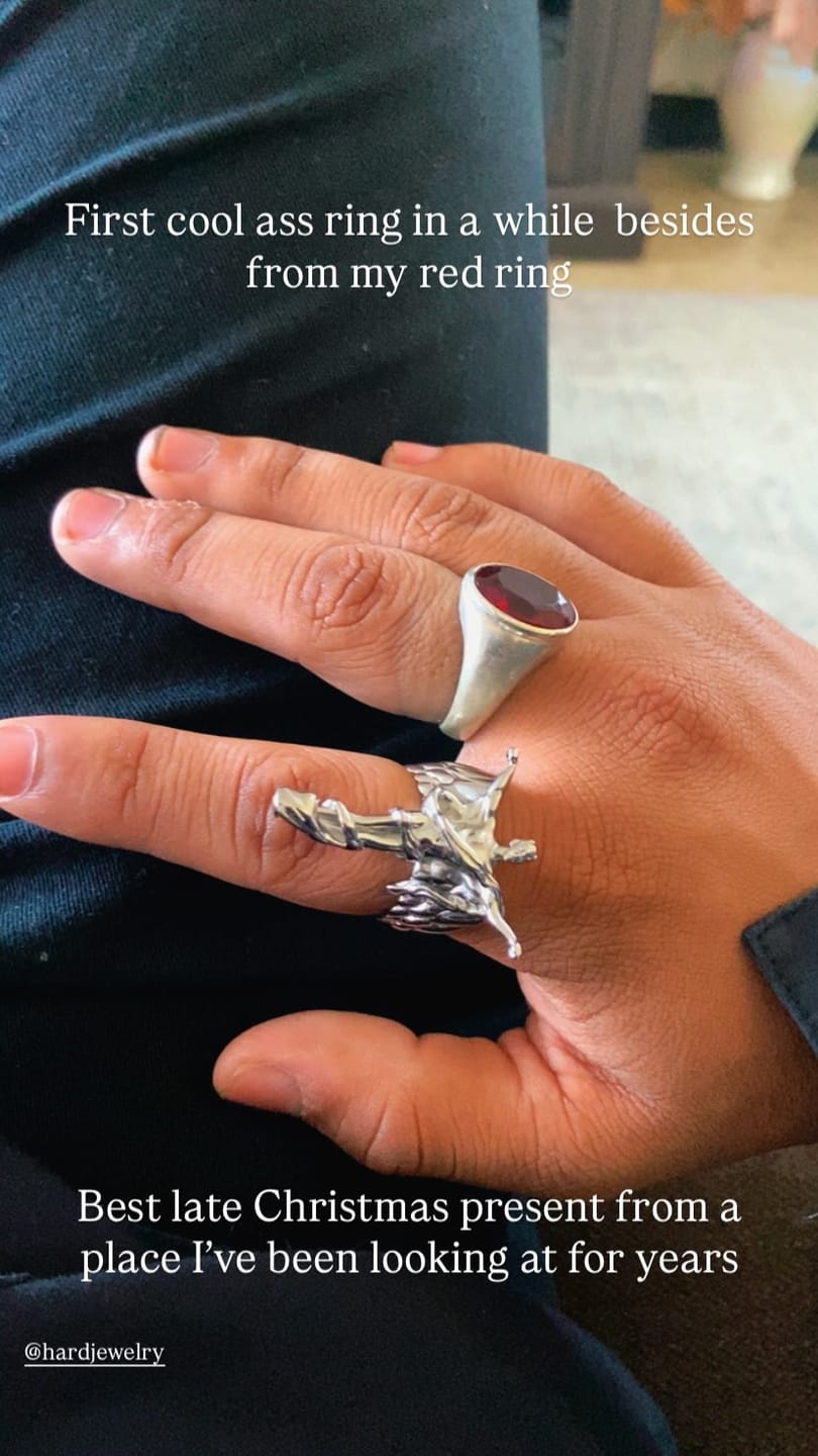 Customer photo review of FALLEN ANGEL RING