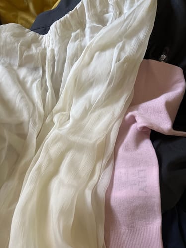 Customer photo review of LILY Minimalist Solid A-Line Midi Skirt